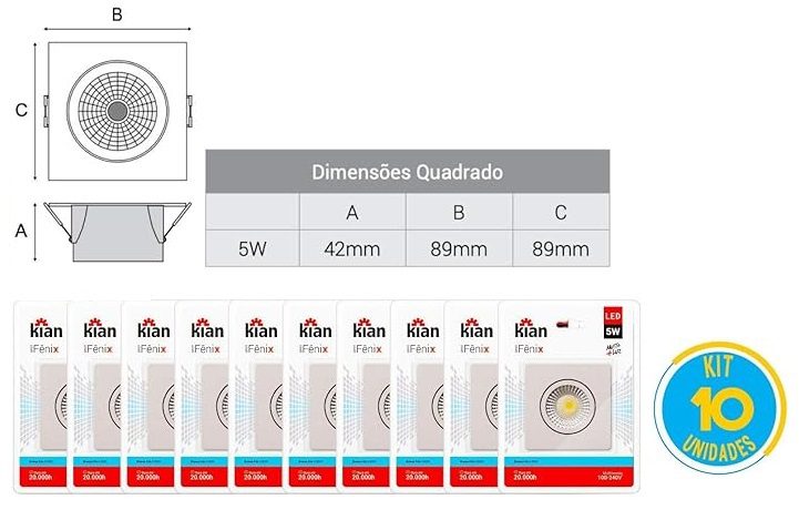 10 Melhores kit de spot de led, achei, melhor, oferta, melhorobra, iluminancia, iluminação, melhor marca de spot, kit, calculando, lumens22
