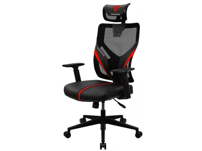 Cadeira Ergonomic, Thunderx3, Yama1, Preta/Vermelha