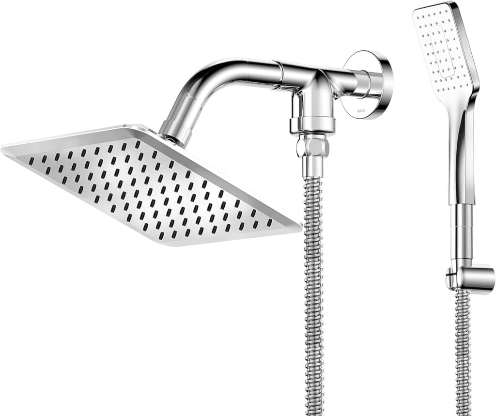 melhorobra achei a melhor oferta de Docol Ducha Quadrada de Parede Cromada DocolSlim Com Chuveirinho