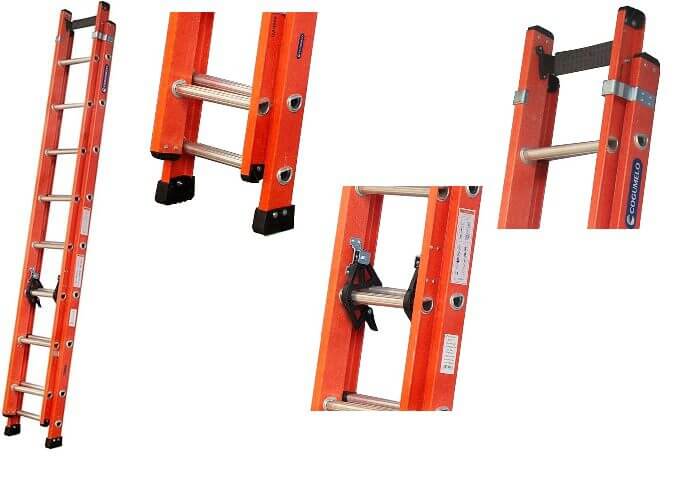 Escada de Fibra de Vidro Extensível 13 Dregraus 4.20 2.73 Metros EFV-13 COGUMELO, melhor, melhorobra, obra, reforma, construir, construção, oferta, profissional