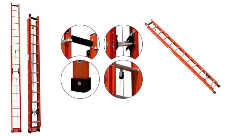 melhor, melhorobra, obra, oferta, promo,Escada de Fibra de Vidro Santa Catarina Extensível, 20 Degraus