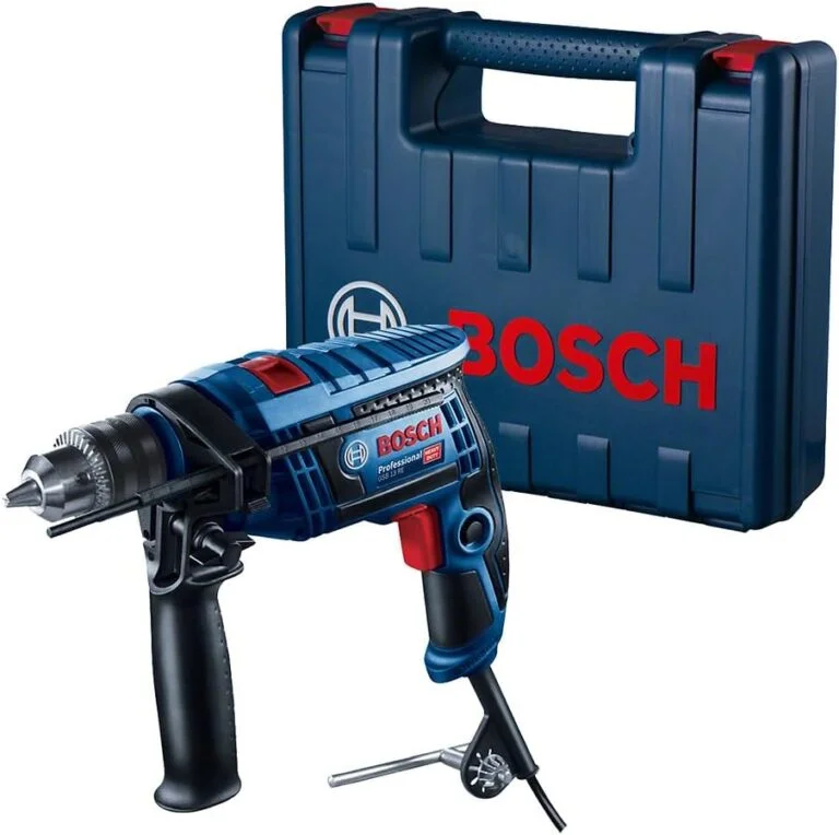 Melhor Obra apresenta maquinas e equipamentos para montar sua empresa e empreender na construção civil com Furadeira De Impacto Gsb 13 Re 650W 220V Com Maleta da marca Bosch