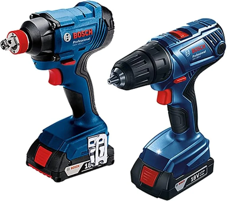 Melhor Obra apresenta maquinas e equipamentos para montar sua empresa e empreender na construção civil com Kit Parafusadeira Furadeira Gsb 180-Li E Chave De Impacto Gdx 180-Li 18V Com 2 Baterias 1 Carregador E 1 Maleta