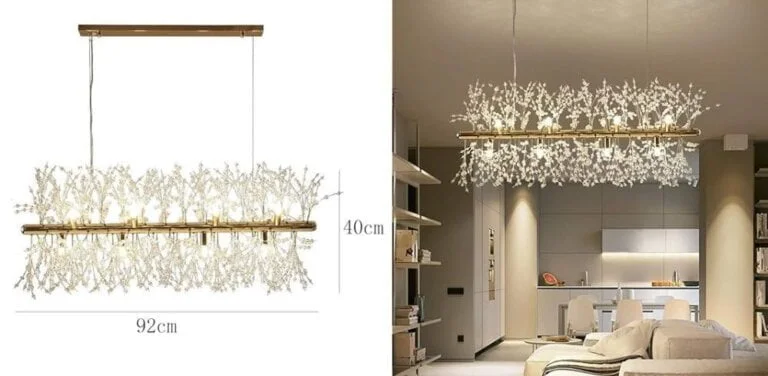 decoração encantadora com lindos lustres pendentes de led, Lustre Retângulo Fogo de Artifício Led Luz Industrial Ferro Cristal Pendente Iluminação, melhor, melhorobra, obra, custo, preço, oferta, promo, promoção