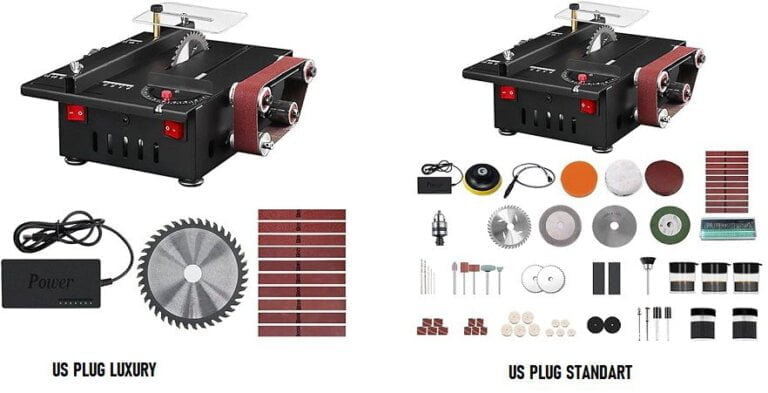 Mini serra de bancada 150W e lixadeira de cinta Serra de mesa circular - ROWCES, achei, melhor, oferta, melhorobra, construir, reformar, construção, decoração, planejados, madeiras, carpintaria