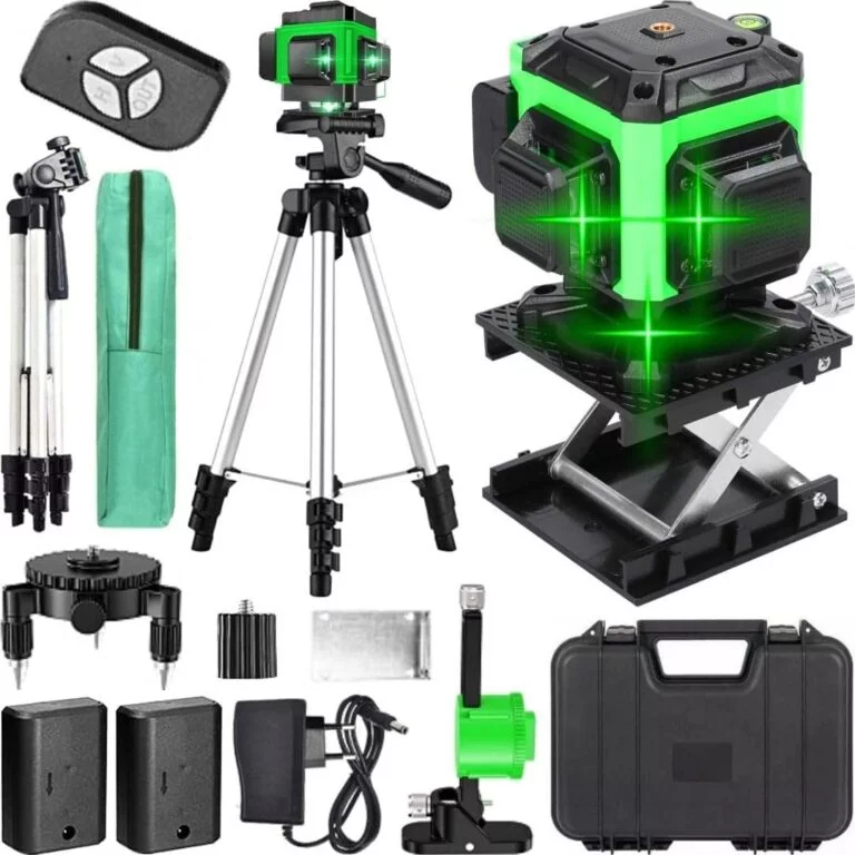 Melhor Obra apresenta maquinas e equipamentos para montar sua empresa e empreender na construção civil com Nivel Laser Profissional 12 Linhas Verde Prumo Acessórios Tripé Maleta