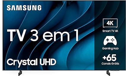 As melhores Smart TVs de 2023 Samsung Smart TV Crystal 75 4K UHD CU8000 - Alexa built in, Samsung Gaming Hub, Painel Dynamic Crystal Color, melhor, melhorobra, preço, custo, oferta, promoção, promo