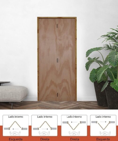 achei-melhor-marca-oferta-melhorobra-obra-reforma-construção-decoração-Kit Porta Camarão de Madeira Mescla 82 X 2.10 Batente Ecológico 11 cm com Ferragens Lado Direito - Hale-porta-correr-pivotante