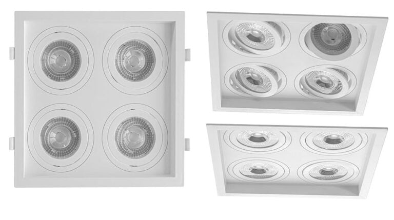 achei-melhor-oferta-marca-quatro-reforma-construção-decoração-iluminação-Spot Embutir Quadruplo Recuado LED PAR20 SAVE ENERGY ST2843 (Branco)