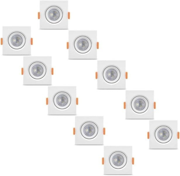 melhorobra oferce melhor marca com oferta spot iluminação ambiente decorando com charme construção reforma e decoração com spot quadrado 1